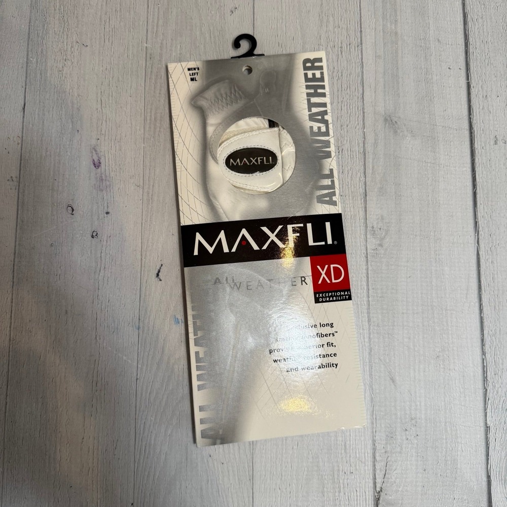 Maxfli XD All Weather Left Handed Regular Golf Glove mens left‎ medium large NEW